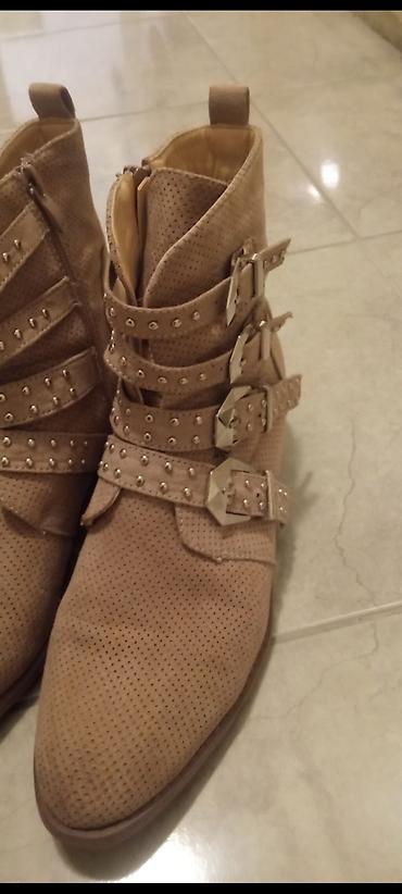 ugg torba: Ženske antilop gležnjače, bež/kapetone nijanse. Model sa špicastim — 3