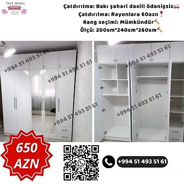 Yeni, 3 qapılı, Kredit, Ağ, Açılan, Düz dolab lalafo.az -da Yeni, 3 qapılı, Kredit, Ağ, Açılan, Düz dolab