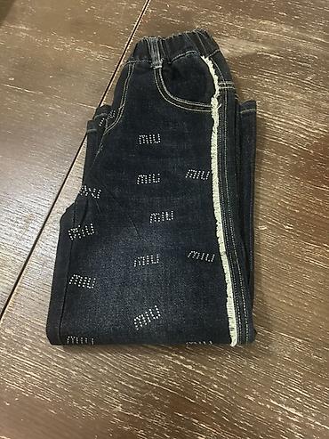 parça şalvar: Uşaq üçün tünd mavi cins şalvar - Material: klassik denim (cins) — 2