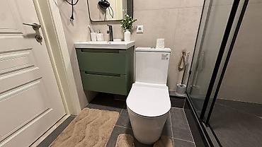 Посуточная аренда квартир: 1 комната, Душевая кабина, Постельное белье, Кондиционер — 17