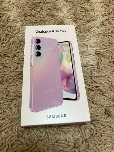 samsung a01 цена в бишкеке: Samsung Galaxy A35, Новый, 128 ГБ, цвет - Фиолетовый