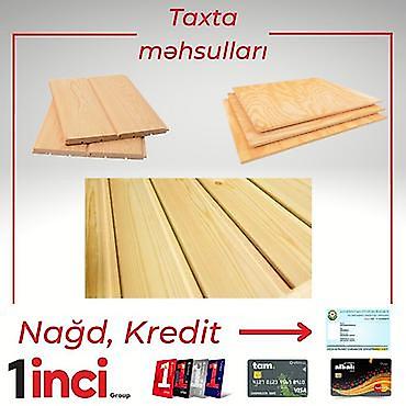 Reykalar: Reykalar və taxta materialları – qalınlıq 30 mm, en 80 mm, uzunluq 3 — 1