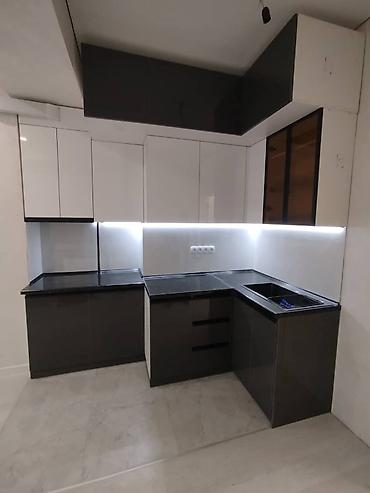 Кухонные гарнитуры: Кухонный гарнитур, Новый, цвет - Серый, МДФ, Бесплатная доставка — 11