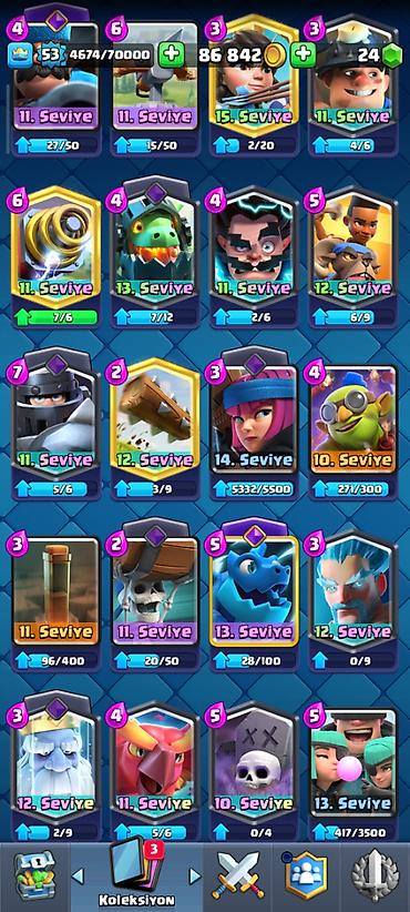 clash royale hesabı: Clash royale hesabıdı çox eziyyet var hesabda hesaba royale pass — 7