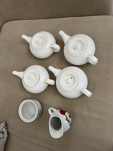 Наборы посуды: Набор столовой посуды и хрустальных салатников/розеток Фарфор: - — 9