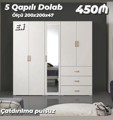 şef qapı: Yeni, 5 qapı Düz dolab, Şifonyer