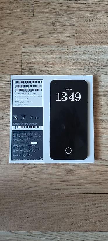 sony ses: Nothing Phone (1) – A063, Qara, 12+8 GB RAM / 256 GB yaddaş — 1