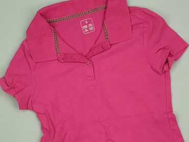 białe t shirty z czerwonem napisem: Damska koszulka polo, rozmiar S