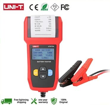 Digər aksesuarlar: Avtomobil akkumulyatoru sınaq testeri. Model: UNI-T UT 675A Rəqəmsal