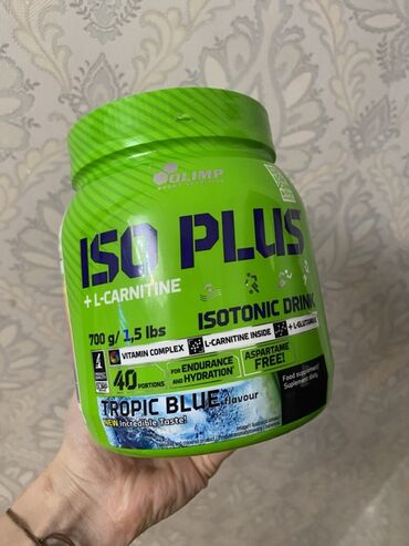 qaçış aparatı kontakt home: Olimp ISO Plus + L-Carnitine izotonik içki tozu - Çəki/həcm: 700 q
