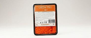 Икра другой рыбы: Тобико имитированная GREEN FISH — профессиональная начинка и украшение — 1