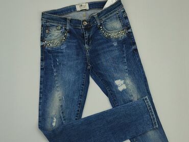 spódnice dżinsowe z przetarciami: Jeans, S (EU 36), condition - Good