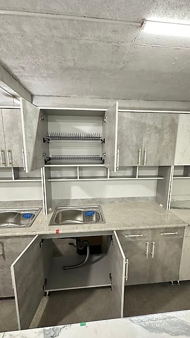 silver kitchen: Кухонный гарнитур, Новый, цвет - Белый, ДСП, Бесплатная доставка — 5