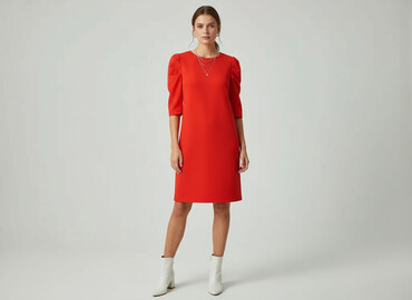 czerwona sukienki wieczorowa plus size: ONLY, Sukienka damska, rozmiar S