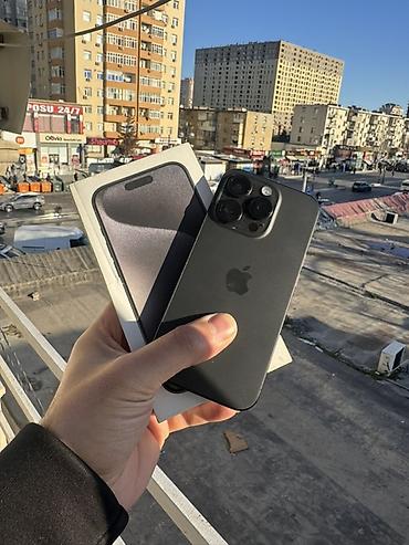 Apple iPhone: IPhone 15 Pro, 256 GB, Black Titanium, Face ID — 1