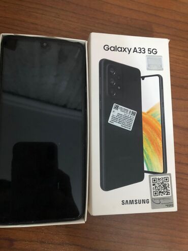 Samsung: Samsung Galaxy A33 5G, 128 GB, rəng - Qara, Düyməli, Sensor, Barmaq izi