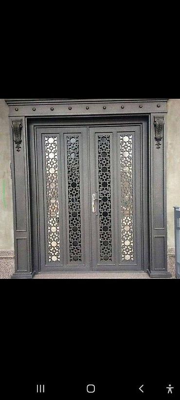 Металлические двери на заказ: Металлическая дверь на заказ, Для частного дома, Двухстворчатая, Железная, Кыргызстан, Бесплатный замер — 3