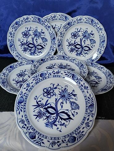 Kuhinjski setovi: Tanjiri Kahla porcelan cvibl mustra 1968 do 1987g.Nemacka. Tanjiri — 1