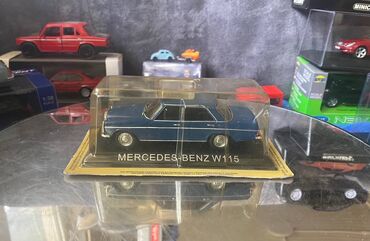 скупка масштабных моделей автомобилей: Коллекционная модель Mercedes-Benz 220 W115 RHD blue 1968 Altaya