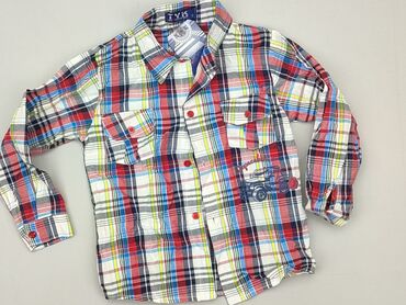 Children's Items: Shirt 4-5 years, condition - Perfect, pattern - Cell, color - Multicolored