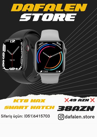 smart bracelet m5: Kt8 Max Smart Watch ❌50azn❌ ✅34azn✅ Diqqət: Qiymət 34 manata endi