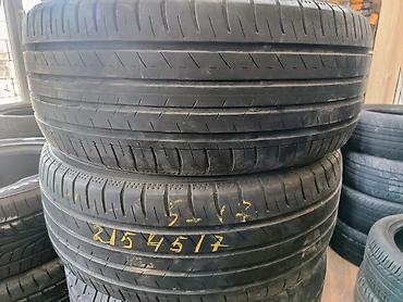 aeolus e70: Шины 215 / 45 / R 17, Лето, Б/у, Пара, Легковые, Япония, Yokohama — 2