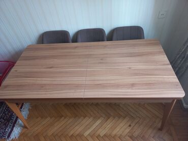 acilib baglanan masa: Qonaq otağı üçün, Yeni, Açılan, Dördbucaq masa, 6 stul, Türkiyə