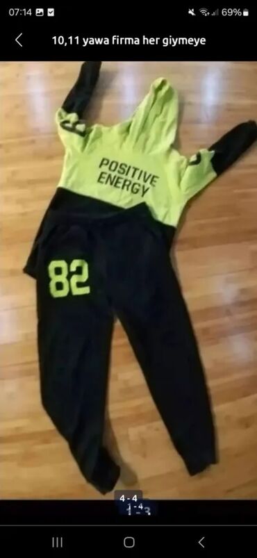 Uşaqlar üçün digər geyimlər: 11–12 yaş üçün uşaq geyimləri dəsti Tərkib: - Sviter: boz rəng — 15