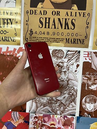 IPhone Xr, Б/у, 128 ГБ, Красный, Чехол, 72 %