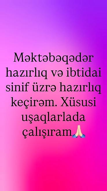 ibtidai: Məktəbəqədər və ibtidai sinif hazırlığı — 1