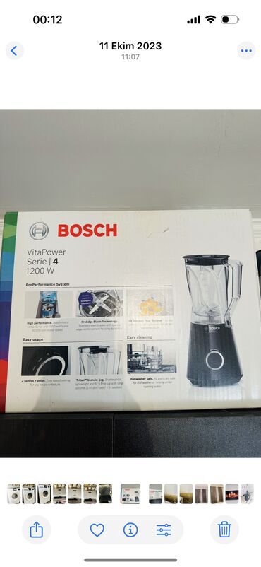 Техника для напитков: Стационарный блендер, Bosch, Новый