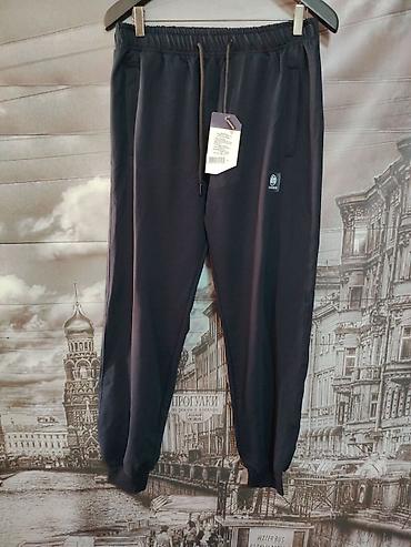 crni sup: Muške sportske pantalone (jogger) – tamno siva/crna - Kroj: jogger — 1