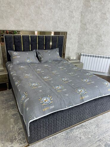 Örtüklər: Yataq üçün Yeni rəng - Göy Yataq örtüyü, Rayonlara çatdırılma — 12