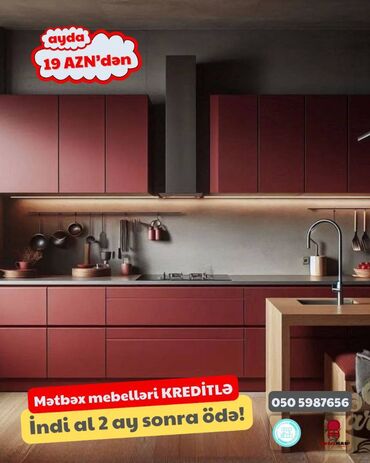 Sifarişlə mətbəx mebeli: Sifarişlə mətbəx dəsti, Özü çəkən petlələr, Sadə laminat, Kredit var, Pulsuz çatdırılma -da lalafo.az — 26 Sifarişlə mətbəx mebeli: Sifarişlə mətbəx dəsti, Özü çəkən petlələr, Sadə laminat, Kredit var, Pulsuz çatdırılma — 26