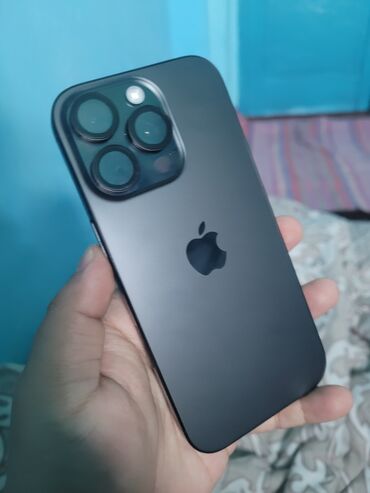 купить копию аирподс макс: IPhone 16 Pro, Жаңы, 128 ГБ, Black Titanium, Заряддоочу түзүлүш, Куту, Каптама, 100 %