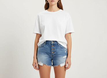 szorty jeansowe damskie hm: H&M, Szorty damskie, rozmiar XL