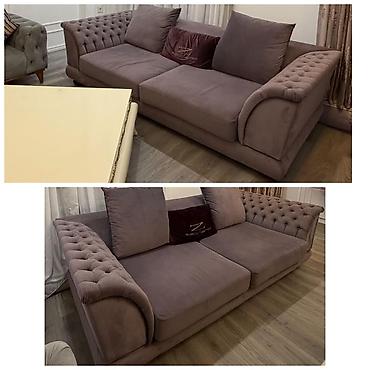 Divan – 600 AZN Ünvan: Bayıl (Fidan 2) - Rəng: tünd bənövşəyi/boz ton