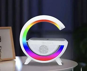 mikrofon sa kablom: 💡 Bluetooth Lampa 3u1 – Svetlo, Zvučnik i Bežični Punjač u Jednom — 1
