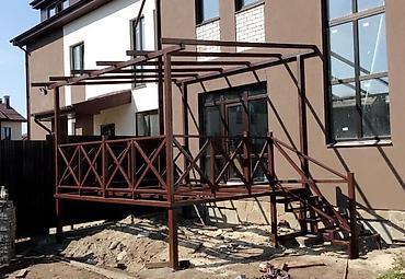 Сварка: Терраса терраса перила для лестниц дома балконов, изготовление перил — 7