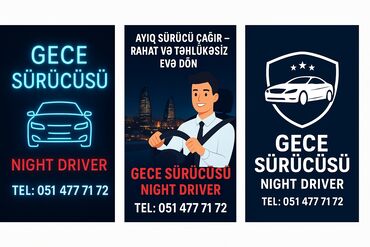 şofer: Şirkət sürücüsü tələb olunur, Dəyişən qrafik, İstənilən yaş, Saatlıq ödəniş