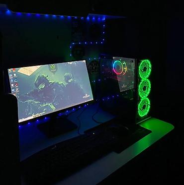 monitor asus: TƏCİLİİ SATILIR!!!!! ELİMYANDİİ!!! Gaming PC komplekti – RGB işıqlı — 1
