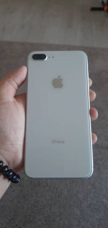 Apple iPhone: IPhone 8 Plus, Б/у, 256 ГБ, Белый, Чехол, 100 %