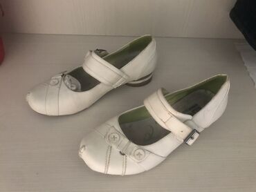кызыл бел: Белые туфли кожа размер 38 Германия