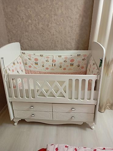 Beşiklər: Uşaq beşiyi – “Baby Mood” model - Rəng: ağ, klassik dizaynlı - — 1
