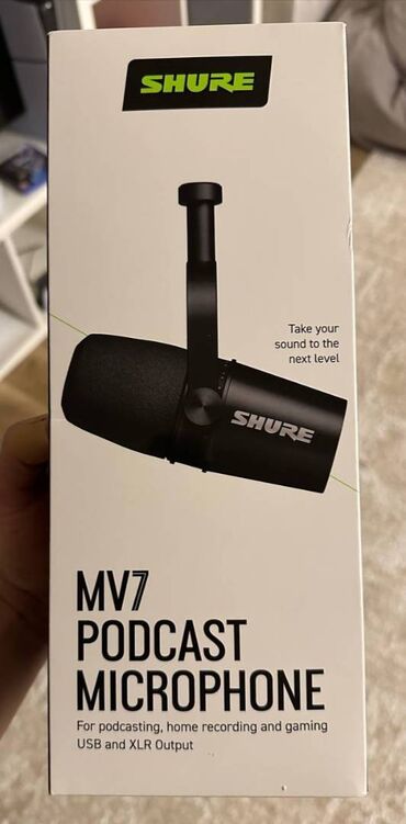 микрофон бишкек для компьютера: Продам микрофон shure mv7. не распаковывался. Не реплика. Покупал на