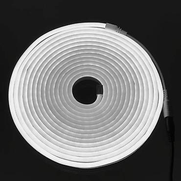 Освещение: Неоновая светодиодная лента 5м 12V IP67 цвет белый Гибкий — 2