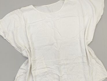 białe t shirty v neck: T-shirt, L (EU 40), condition - Very good