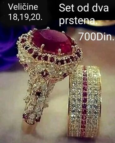 essence set cetkica: Ring set, Material: Cubic zirconia
