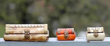 Kutije za odlaganje: Vintage Bone Box kutije od kamilje kosti. Cene su odredjene — 1