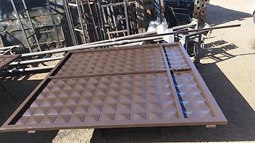 Распашные ворота: Металлические, Механические, Длина: 4 м, Для магазина, Для контейнера, Для паркинга, С калиткой, Оптом, Новый, Бесплатная установка — 3